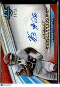Kennedy Brooks 2022 Bowman Chrome Auto Autograph RC 15/25 Oklahoma Sooners