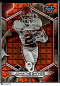 Jovantae Barnes 2023 Bowman's Best Orange Refractor 9/25 Oklahoma Sooners