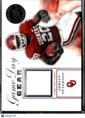 Adrian Peterson 2007 Press Pass Game Day Game Worn Jersey Patch Oklahoma Sooners