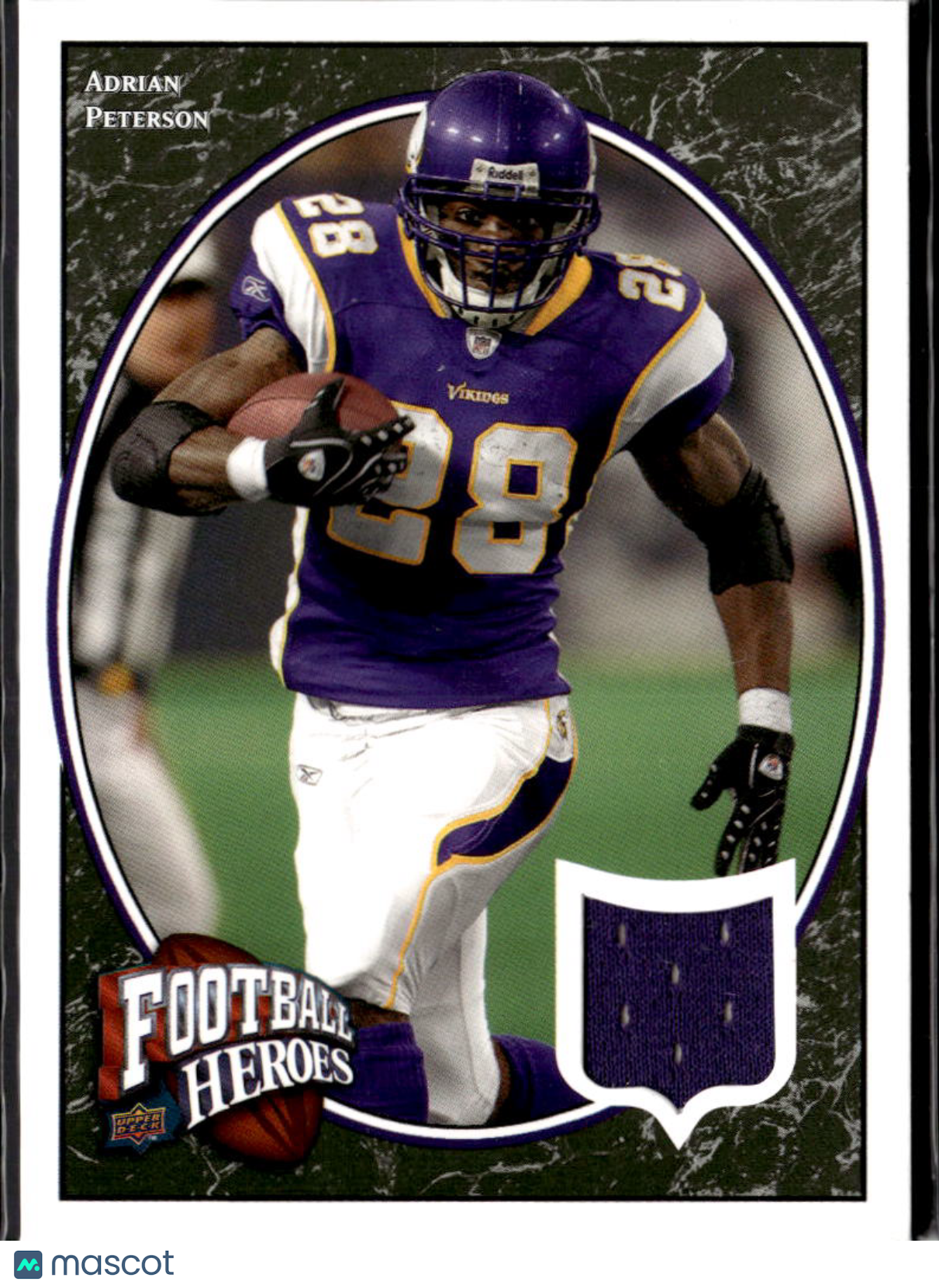 Adrian Peterson 2008 Upper Deck Game Worn Jersey Patch Minnesota Vikings