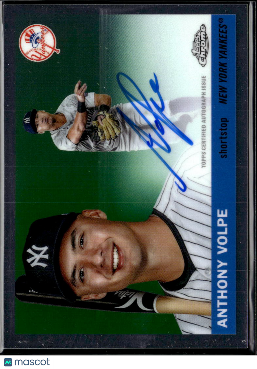 Anthony Volpe 2025 Topps Chrome Platinum Auto Autograph New York Yankees