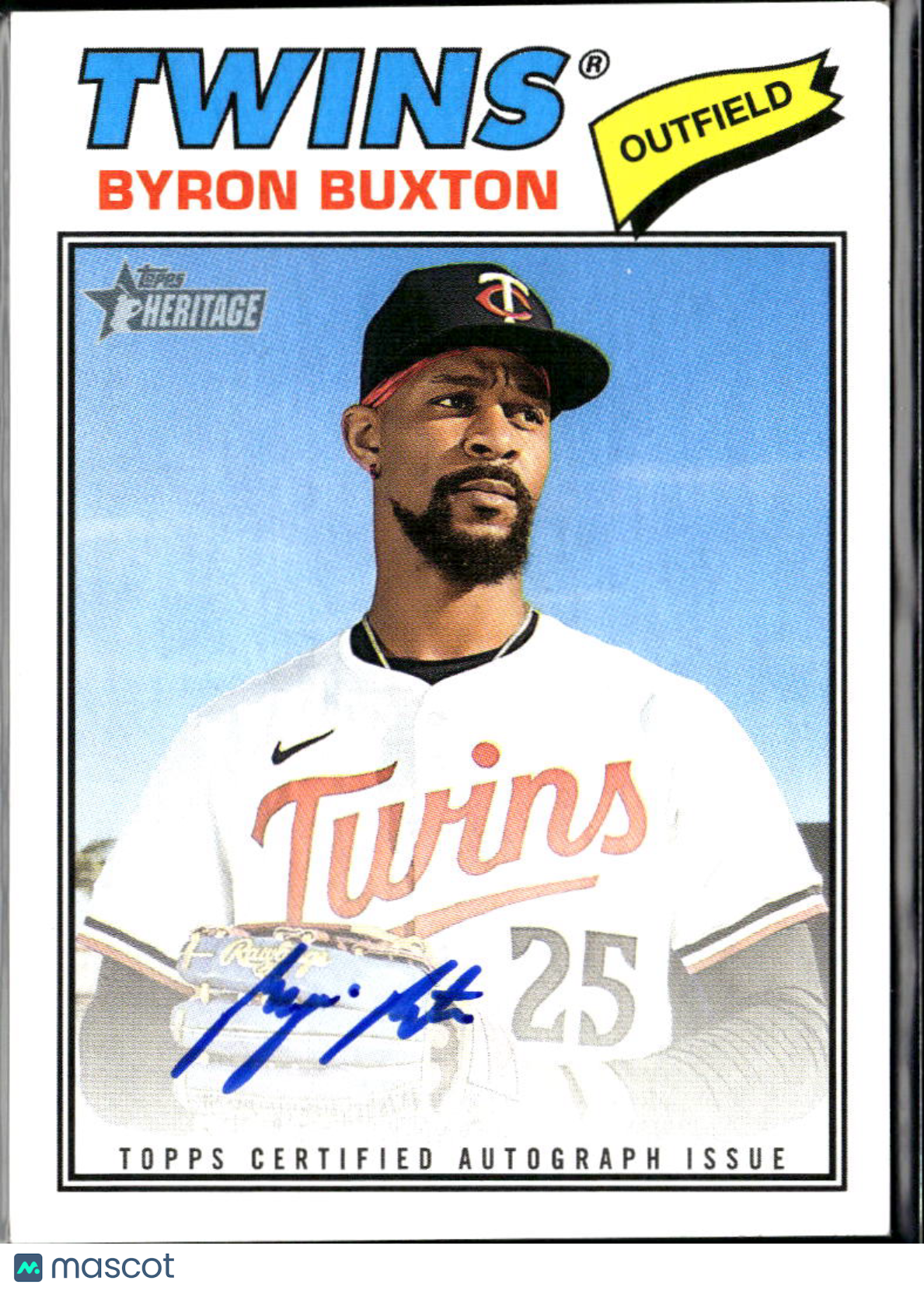 Byron Buxton 2026 Topps Heritage Auto Autograph Minnesota Twins