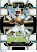 De'Von Achane 2023 Select White Prizm Rookie RC 17/199 Miami Dolphins