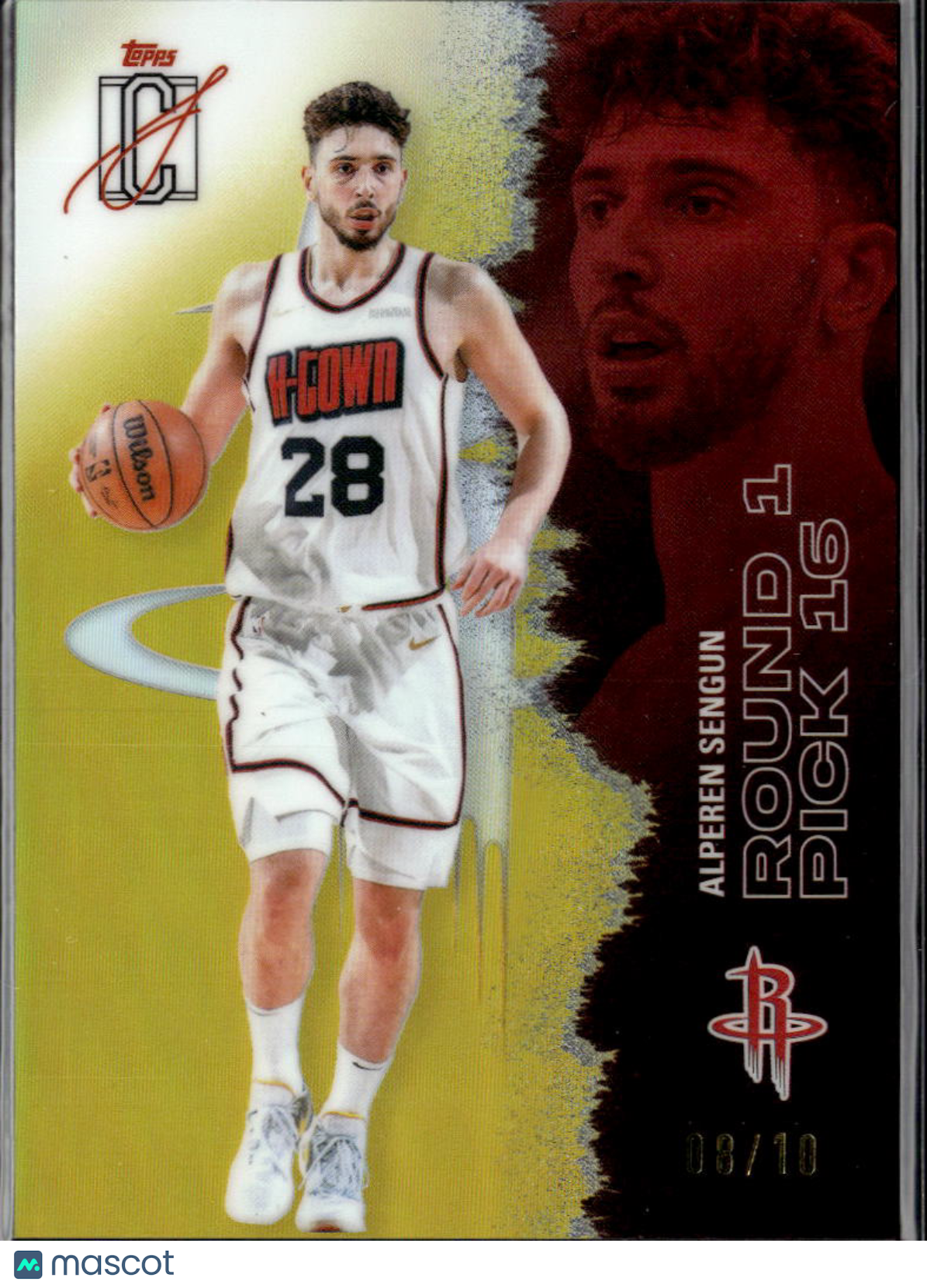 Alperen Sengun 2026 Topps Signature Class GOLD 8/10 Houston Rockets