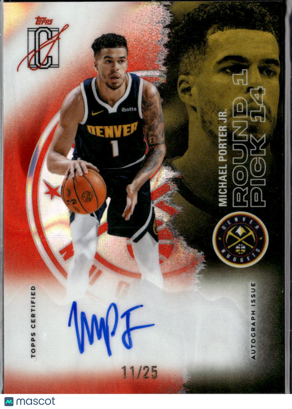 Michael Porter Jr. 2026 Topps Signature Class Auto Autograph /25 Denver Nuggets