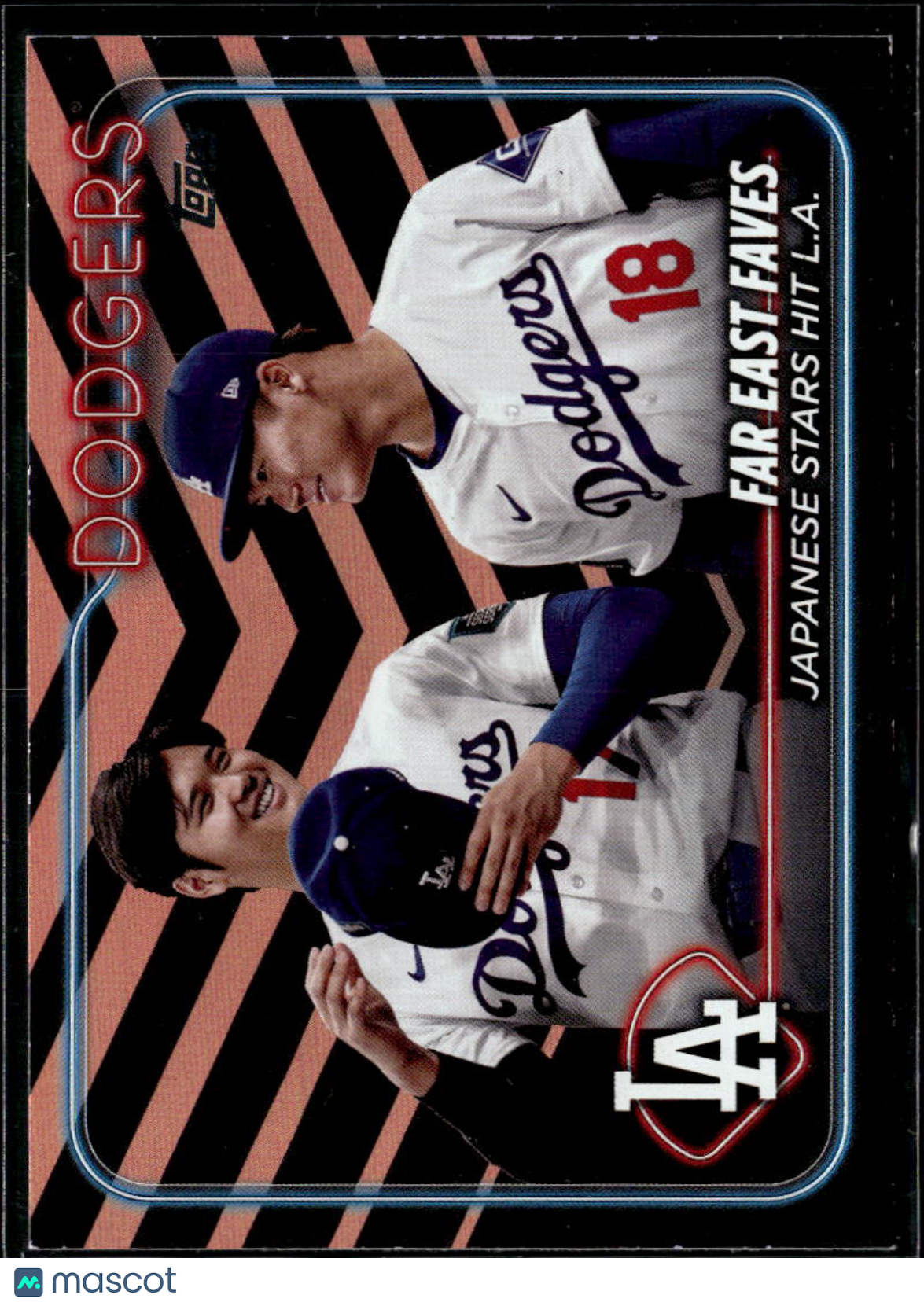 Yoshinobu Yamamoto / Shohei Ohtani 2024 Topps RC Holiday Los Angeles Dodgers