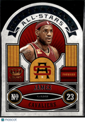 LeBron James 2010 Crown Royale All-Stars Die-Cut Cleveland Cavaliers