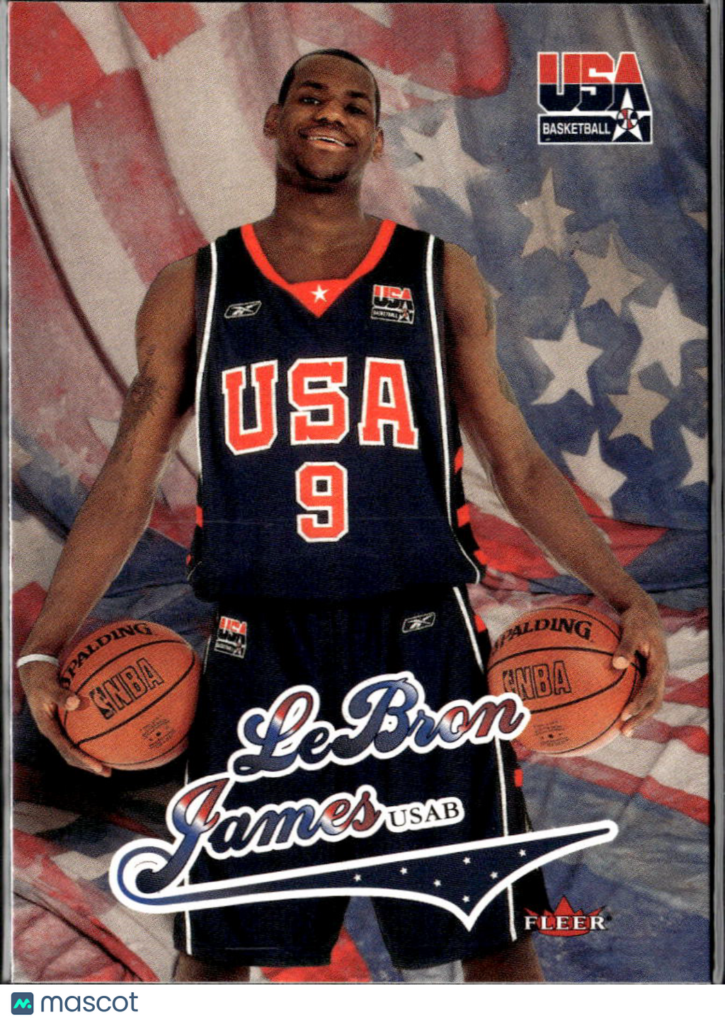 LeBron James 2004 Fleer USA Basketball USA Basketball #USAB Cleveland Cavaliers