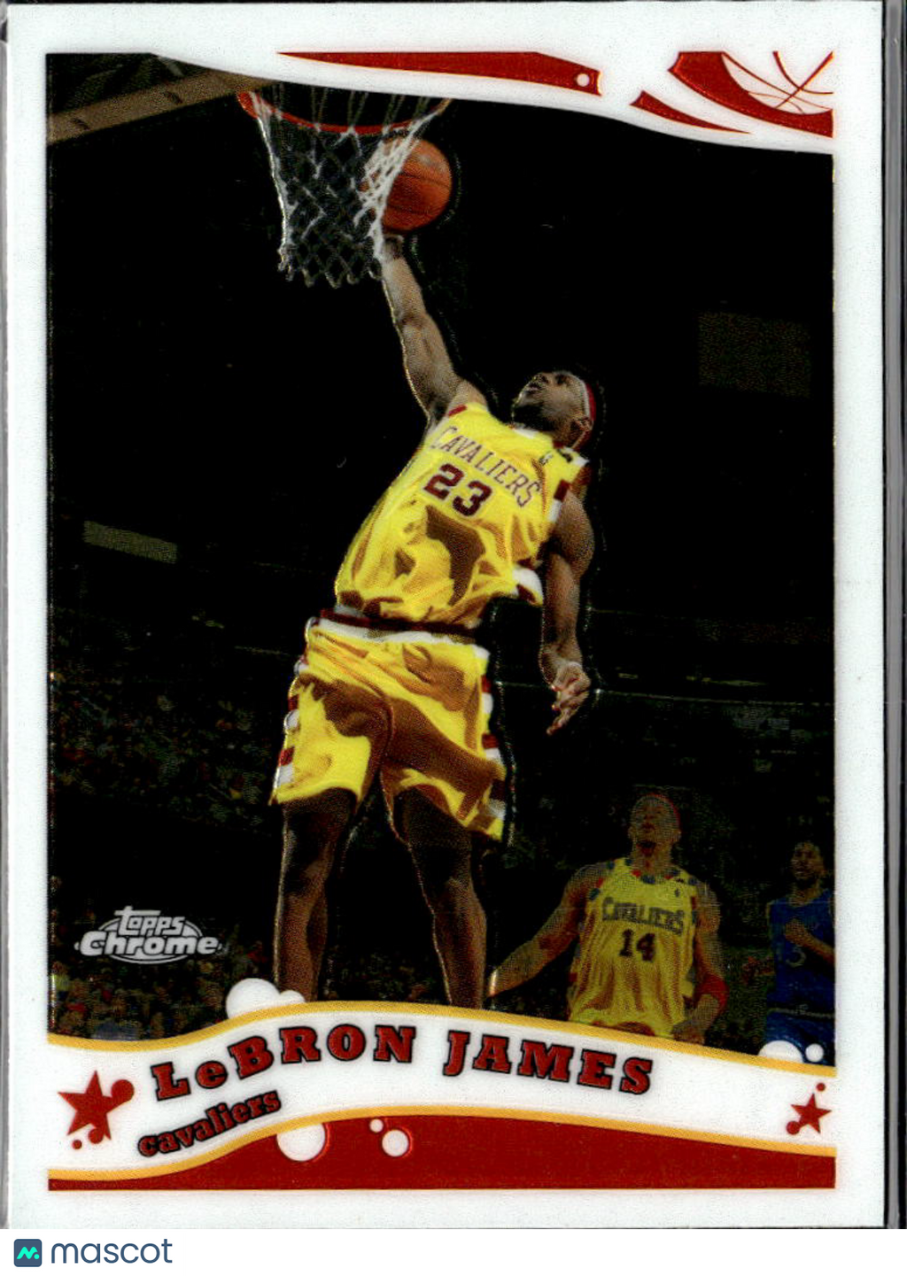 LeBron James 2005-06 Topps Chrome Card #102 Cleveland Cavaliers