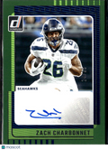 Zach Charbonnet 2025 Donruss Signature Auto Autograph 24/25 Seattle Seahawks