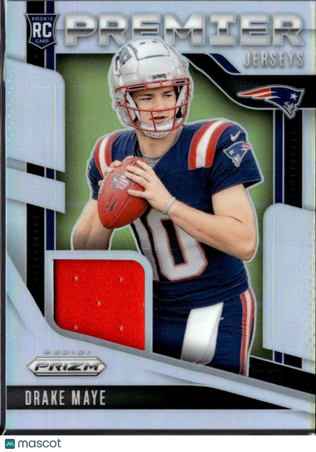 Drake Maye 2024 Prizm Premier Jersey Patch RC Rookie New England Patriots
