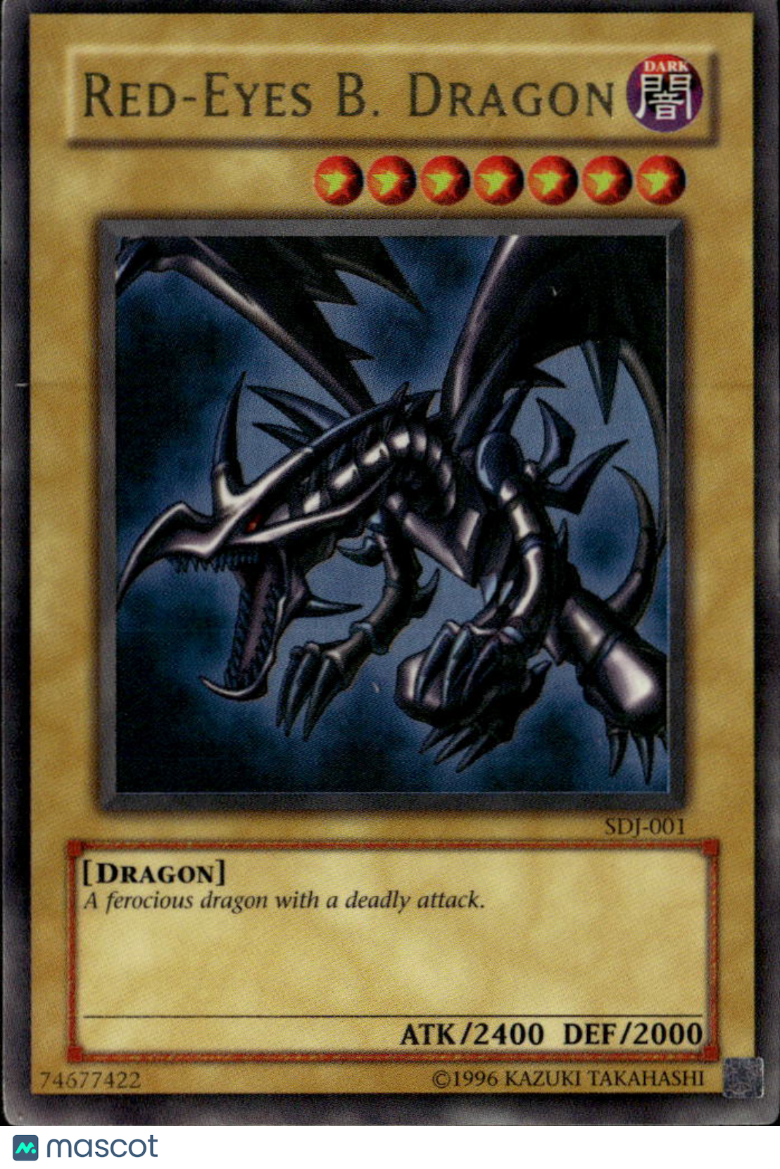 Red-Eyes B. Dragon 2002 Yu-Gi-Oh! Starter Deck Joey Ultra Rare 1st Edition
