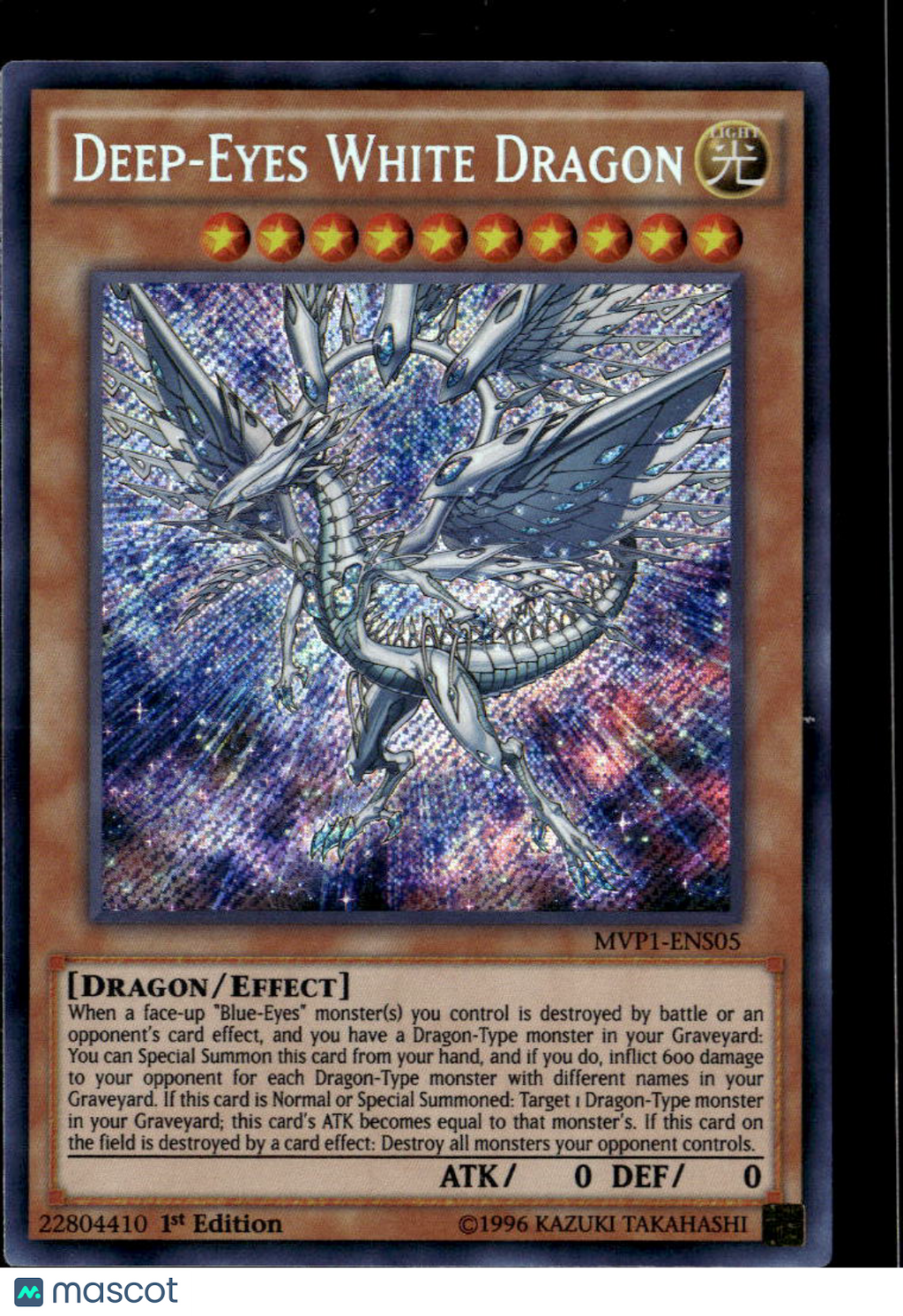 Deep-Eyes White Dragon 2016 Yu-Gi-Oh Dimensions Movie Ultra Rare 1st Edition