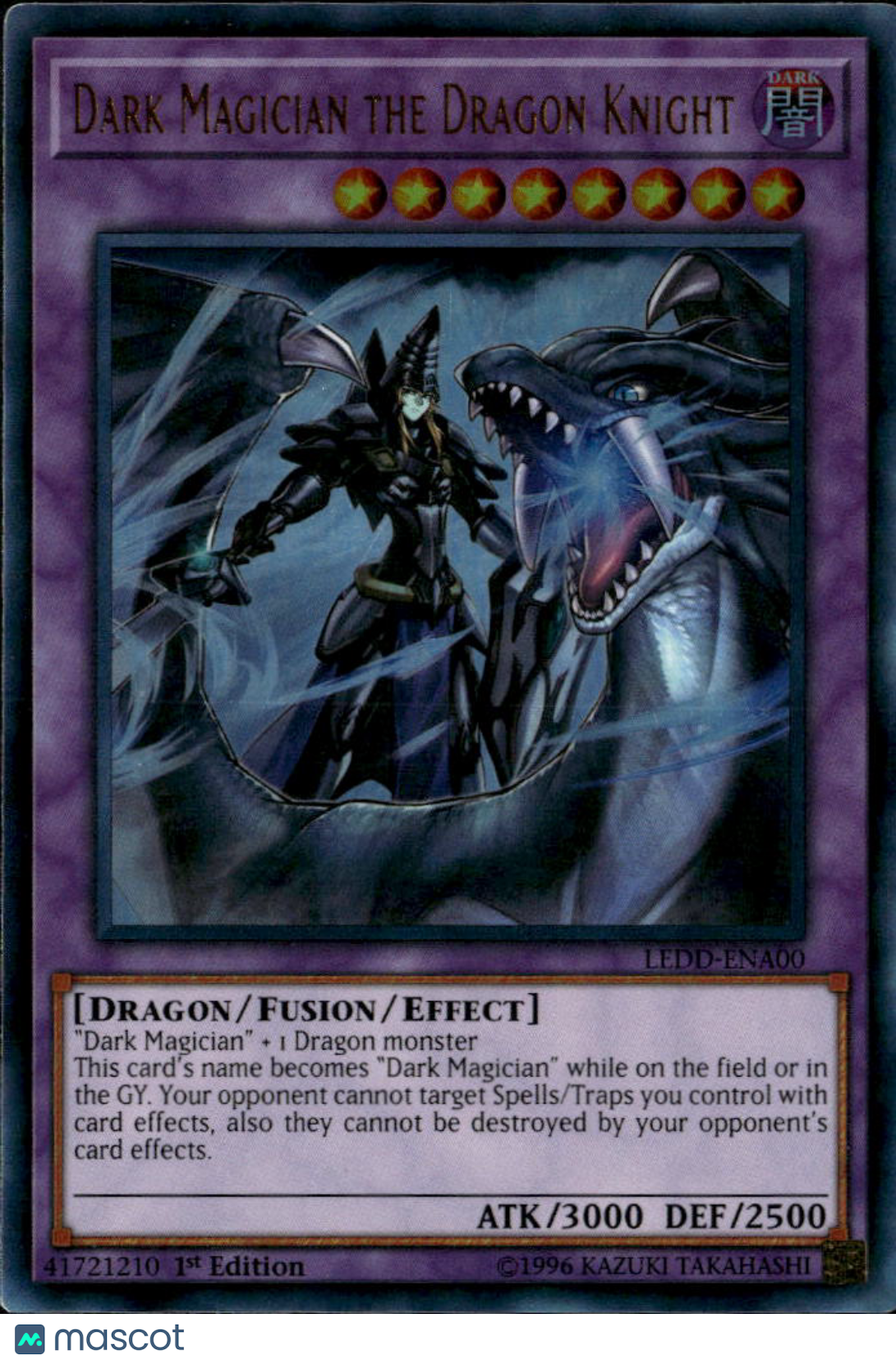 Dark Magician the Dragon Knight Legendary Dragon Decks Fusion 1st Edition