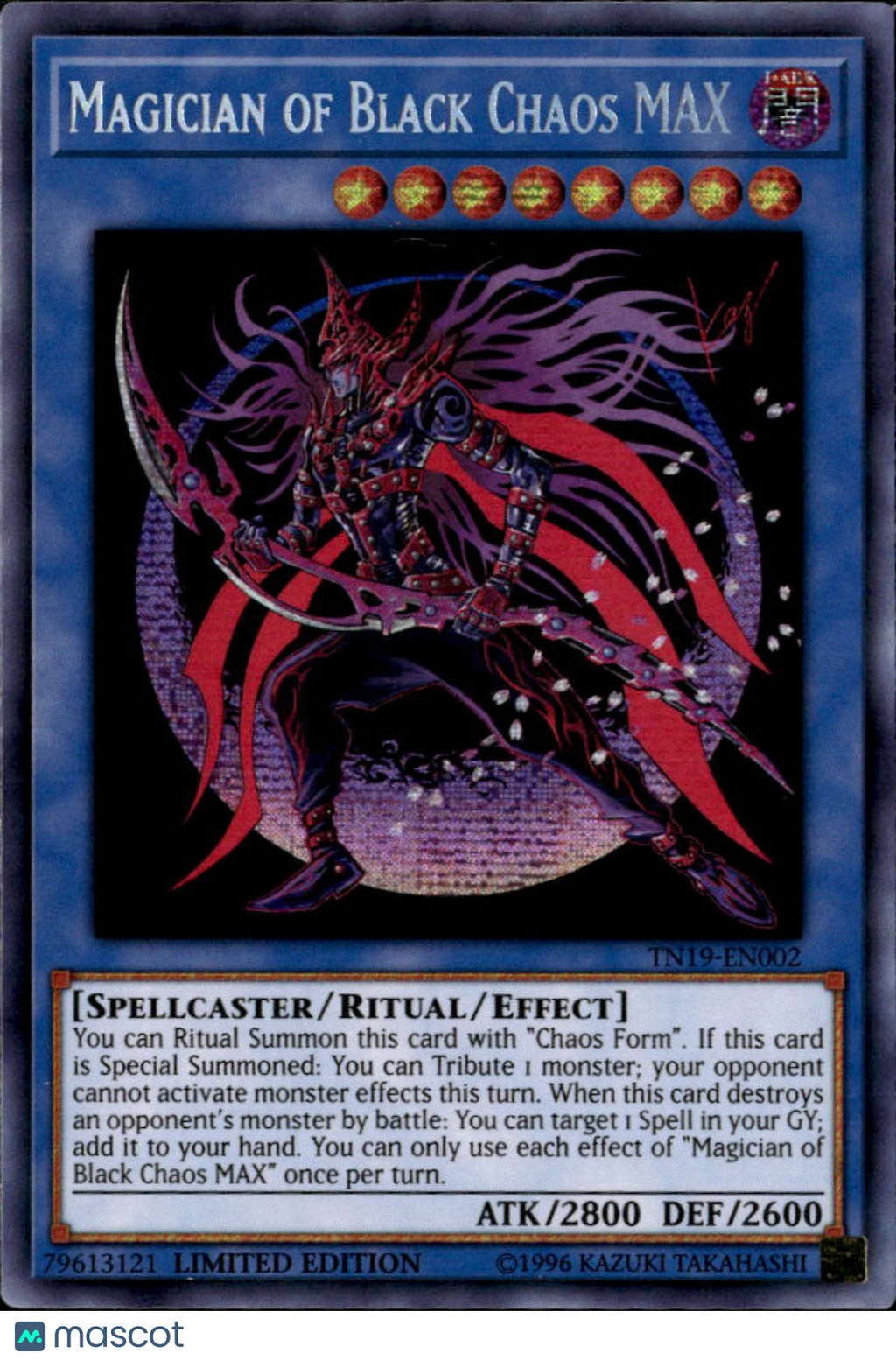 Magician of Black Chaos MAX 2019 Gold Sarcophagus Prismatic Secret Rare Limited