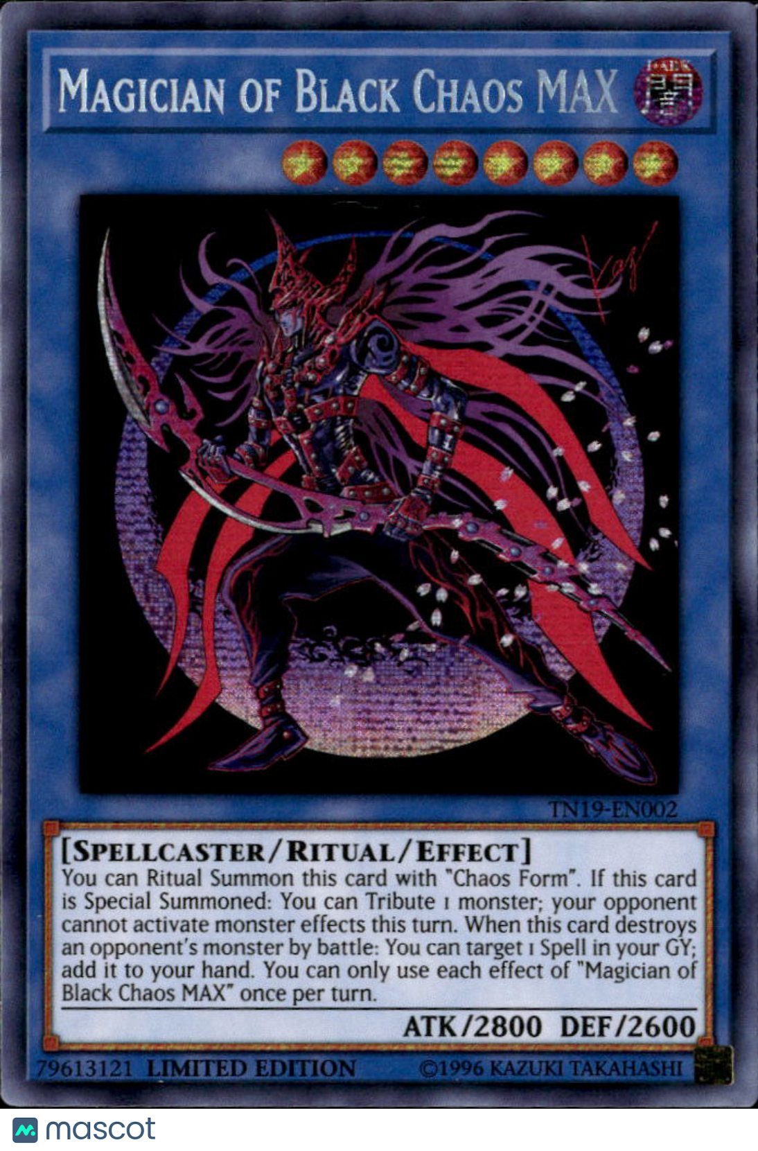 Magician of Black Chaos MAX 2019 Gold Sarcophagus Prismatic Secret Rare Limited