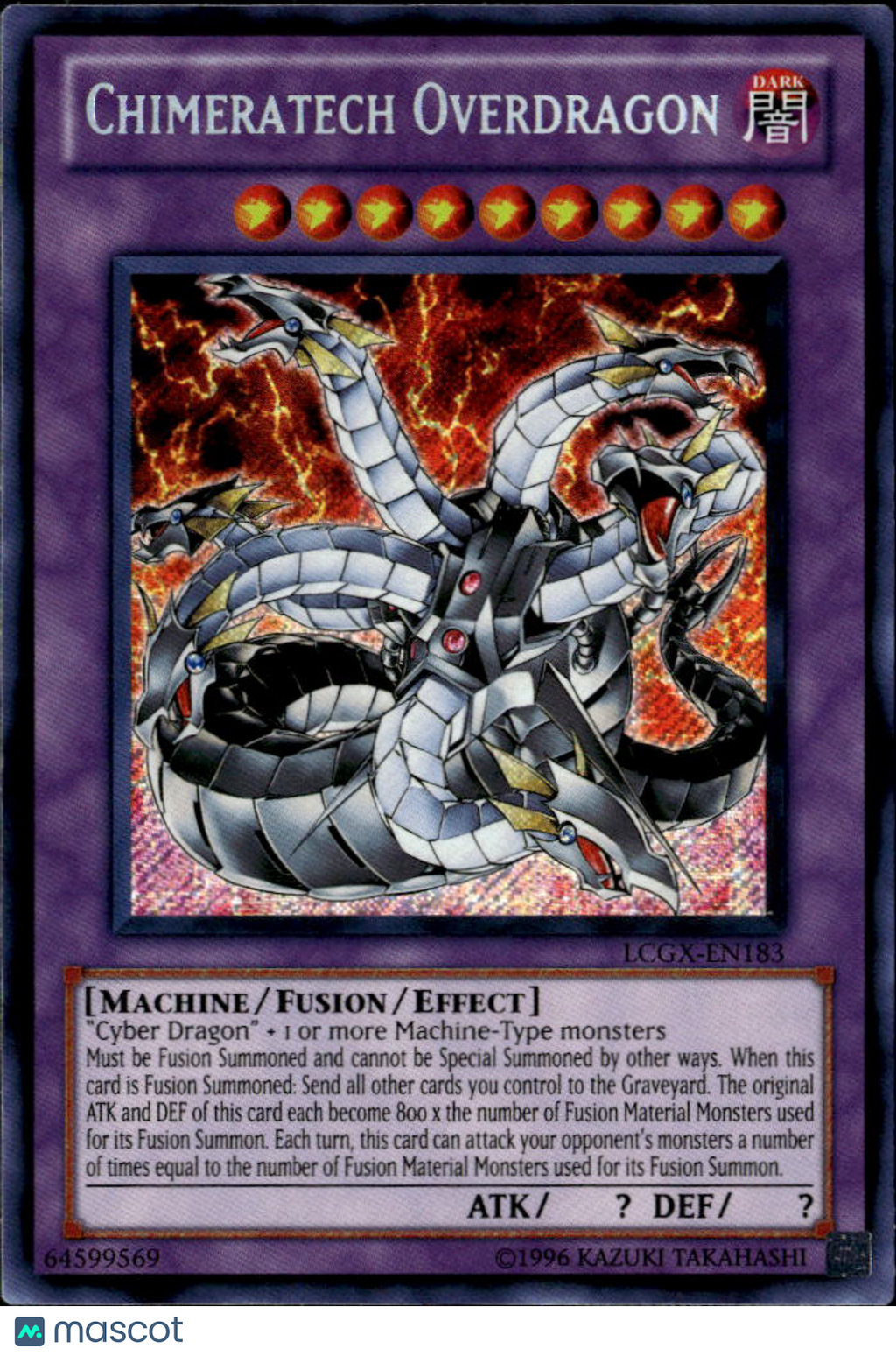 Chimeratech Overdragon 2011 Legendary Collection 2 Academy Ultra Rare Fusion
