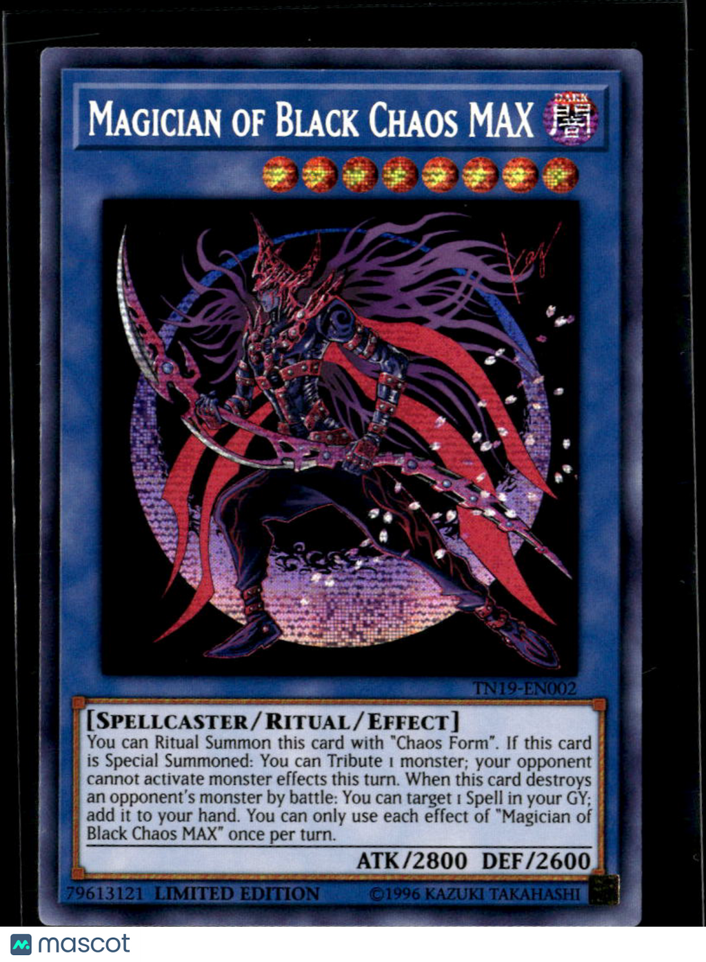 Magician of Black Chaos MAX 2019 Gold Prismatic Secret Rare Limited Edition