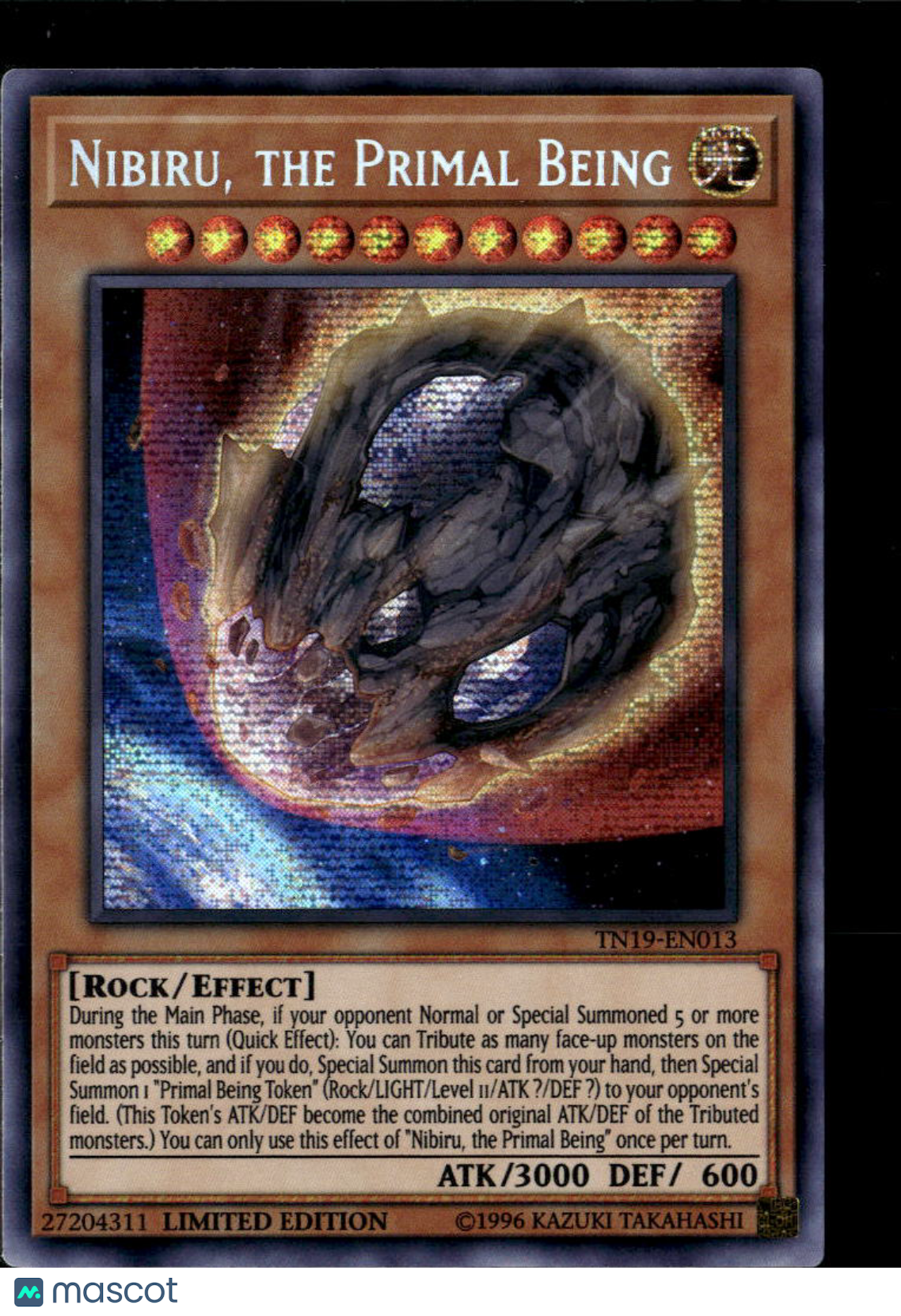 Nibiru, the Primal Being 2019 Gold Sarcophagus Prismatic Secret Rare Limited