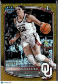 Raegan Beers 2025 Bowman Chrome 1st GOLD Refractor RC 49/50 Oklahoma Sooners