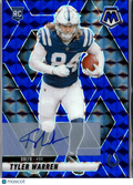 Tyler Warren 2025 Mosaic Auto Autograph RC BLUE 91/99 Indianapolis Colts
