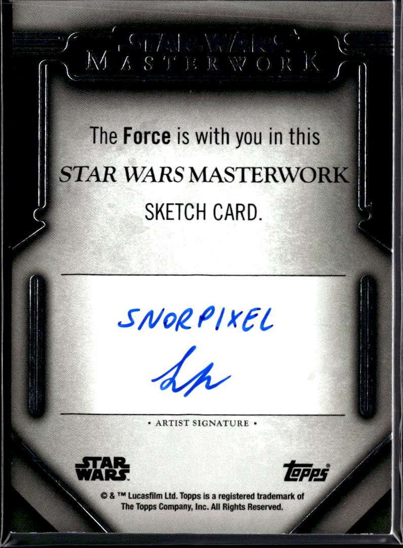 Neimoidian 2025 Topps Star Wars Masterwork Snorpixel Autograph Sketch Card 1/1