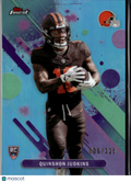 Quinshon Judkins 2025 Topps Finest Sky Blue Refractor RC 6/325 Cleveland Browns