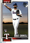 Jose Corniell 2026 Topps Series Two Golden Mirror SSP RC #665 Texas Rangers