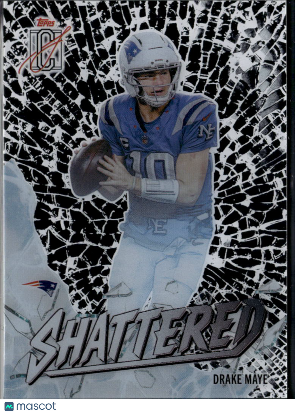 Drake Maye 2025 Topps Signature Edition Shattered CASE HIT SSP Patriots