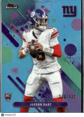 Jaxson Dart 2025 Topps Finest Aqua Refractor Rookie RC 220/325 New York Giants