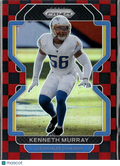 Kenneth Murray 2021 Prizm Red and Black Checkerboard SSP Los Angeles Chargers
