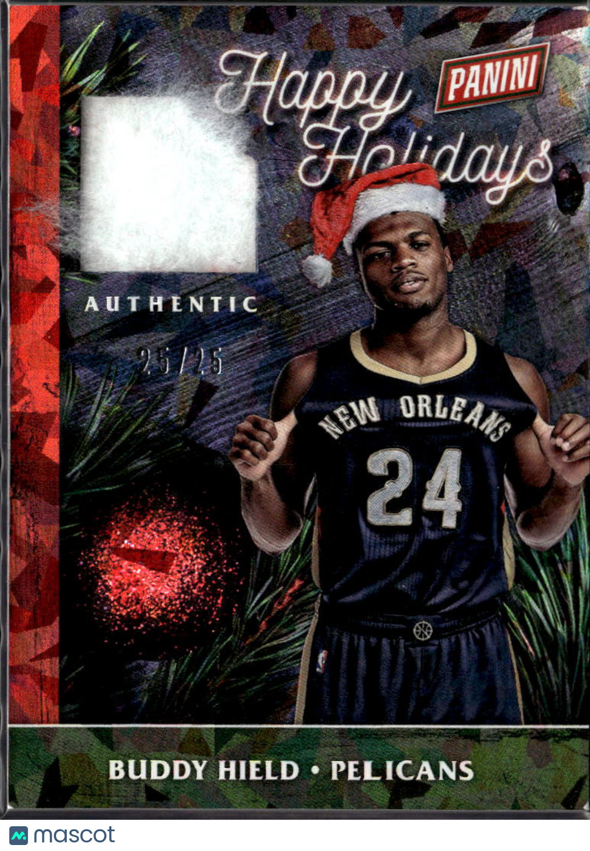 Buddy Hield 2016 Black Friday Happy Holidays Santa Hat 25/25 Sooners Pelicans