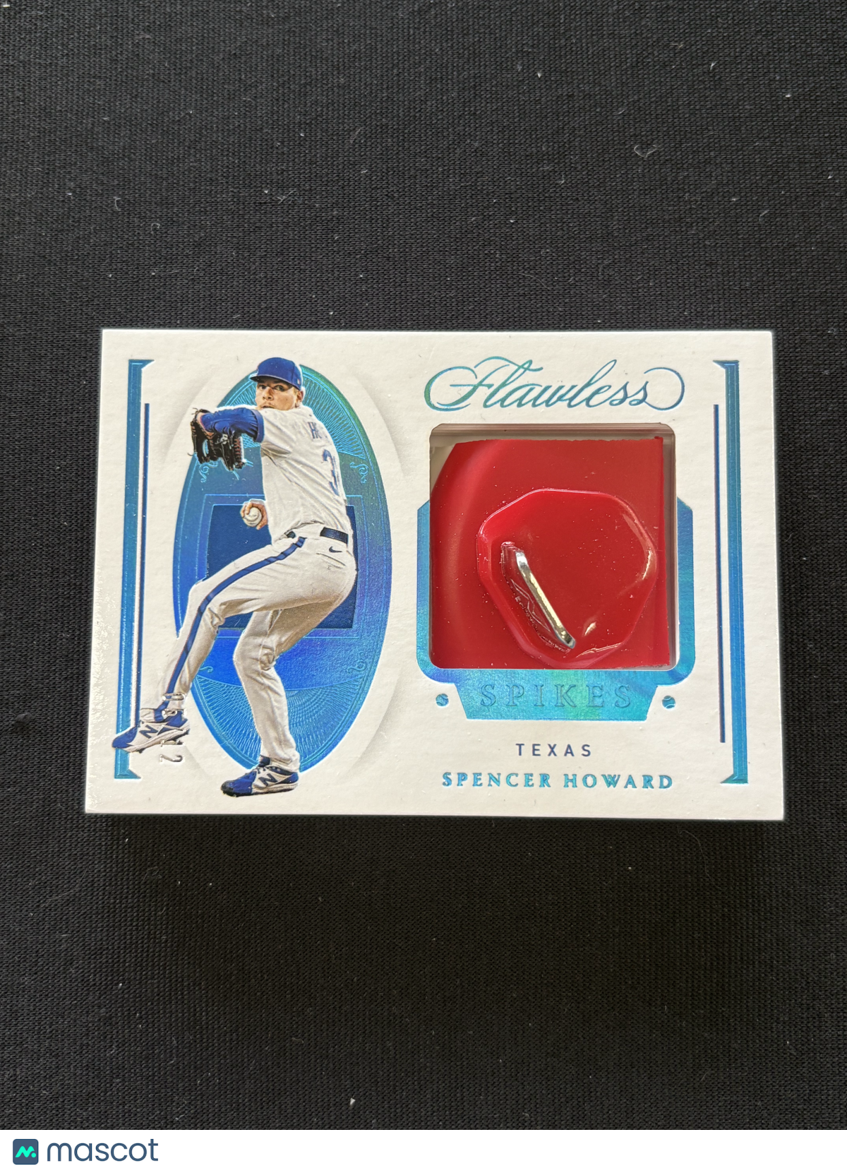 Spencer Howard 2021  Flawless Baseball Shoe Relic Spikes 5/12 Texas Rangers