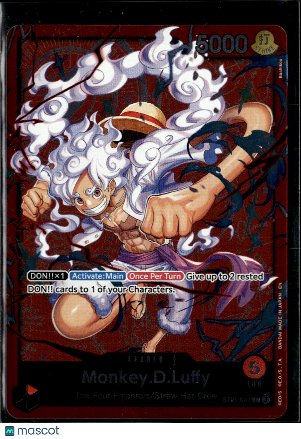 Monkey.D.Luffy 2023 Bandai One Piece Awakening the New Era Holo Leader Alt Art