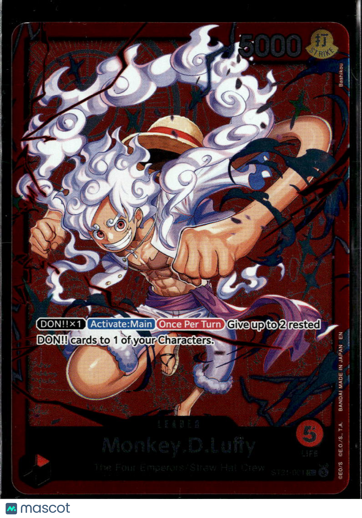 Monkey.D.Luffy 2023 Bandai One Piece Awakening the New Era Holo Leader Alt Art