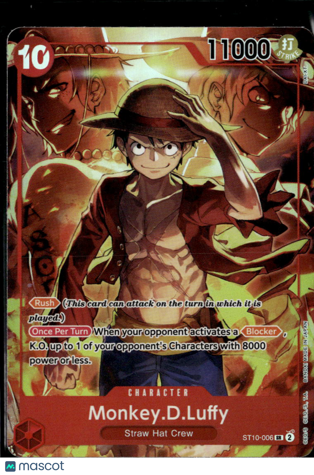 Monkey.D.Luffy 2023 Piece Card Ultimate Deck Three Captains Holo SR #ST10-006