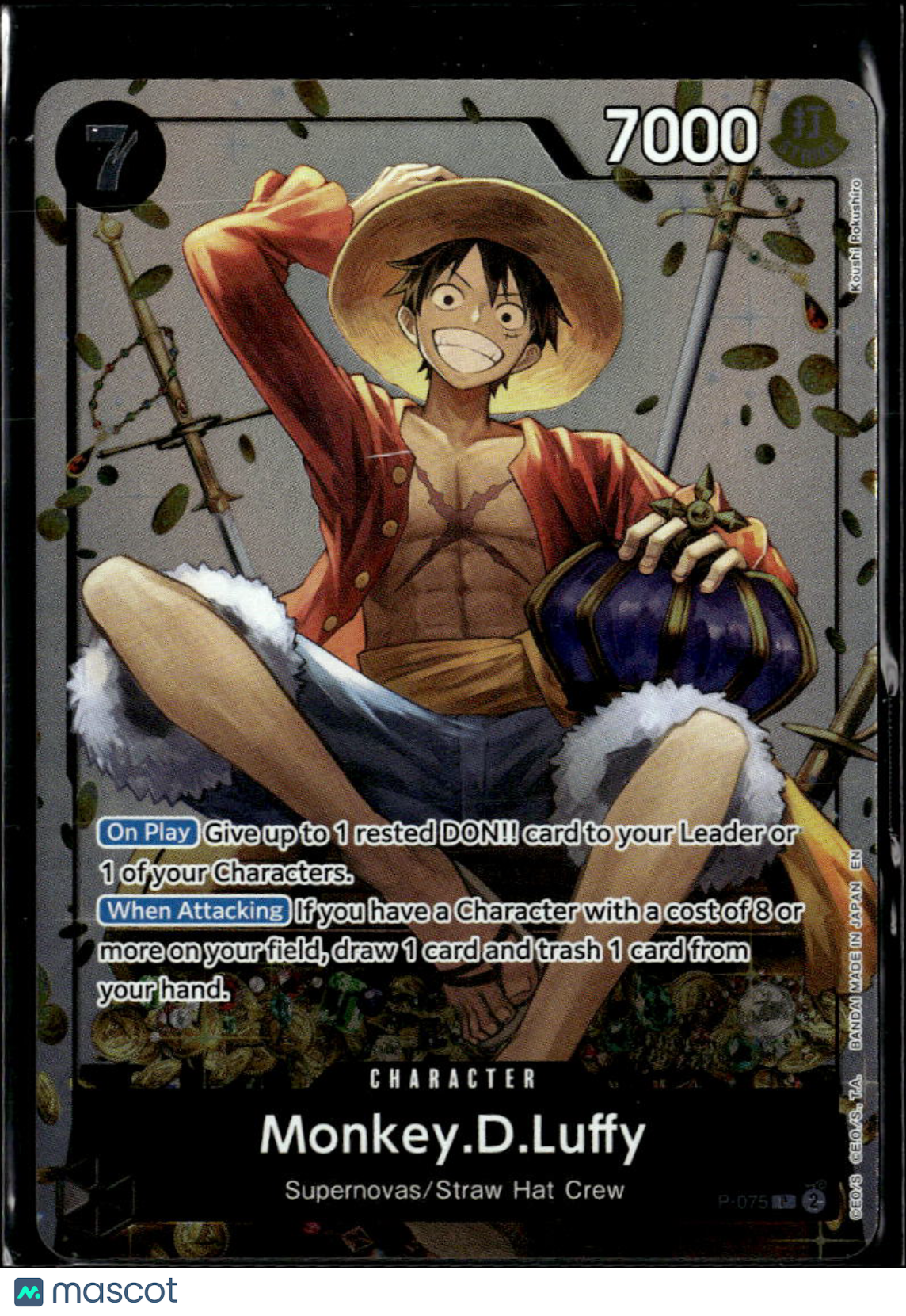 Monkey.D.Luffy 2023 One Piece Card Game Promo Straw Hat Crew Supernovas Promo