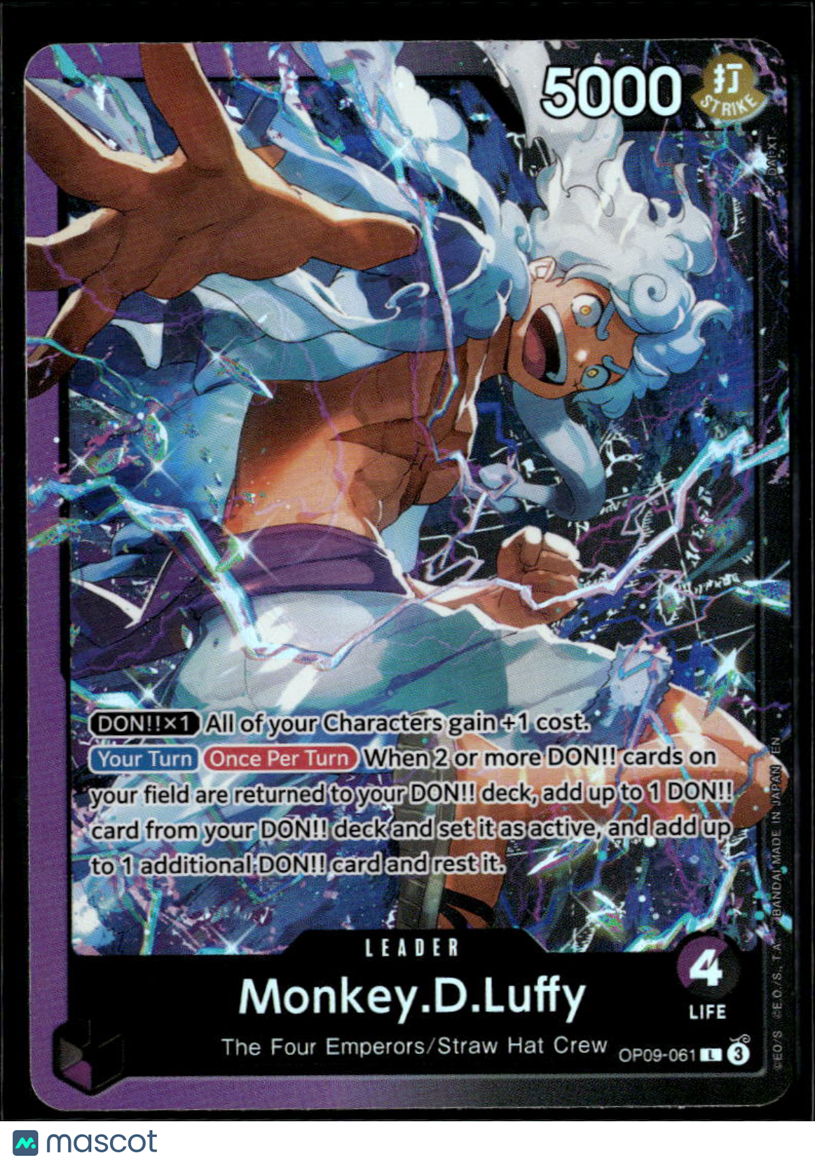 Monkey.D.Luffy 2024 One Piece Card Game The New Emperor Holo Special Art Leader