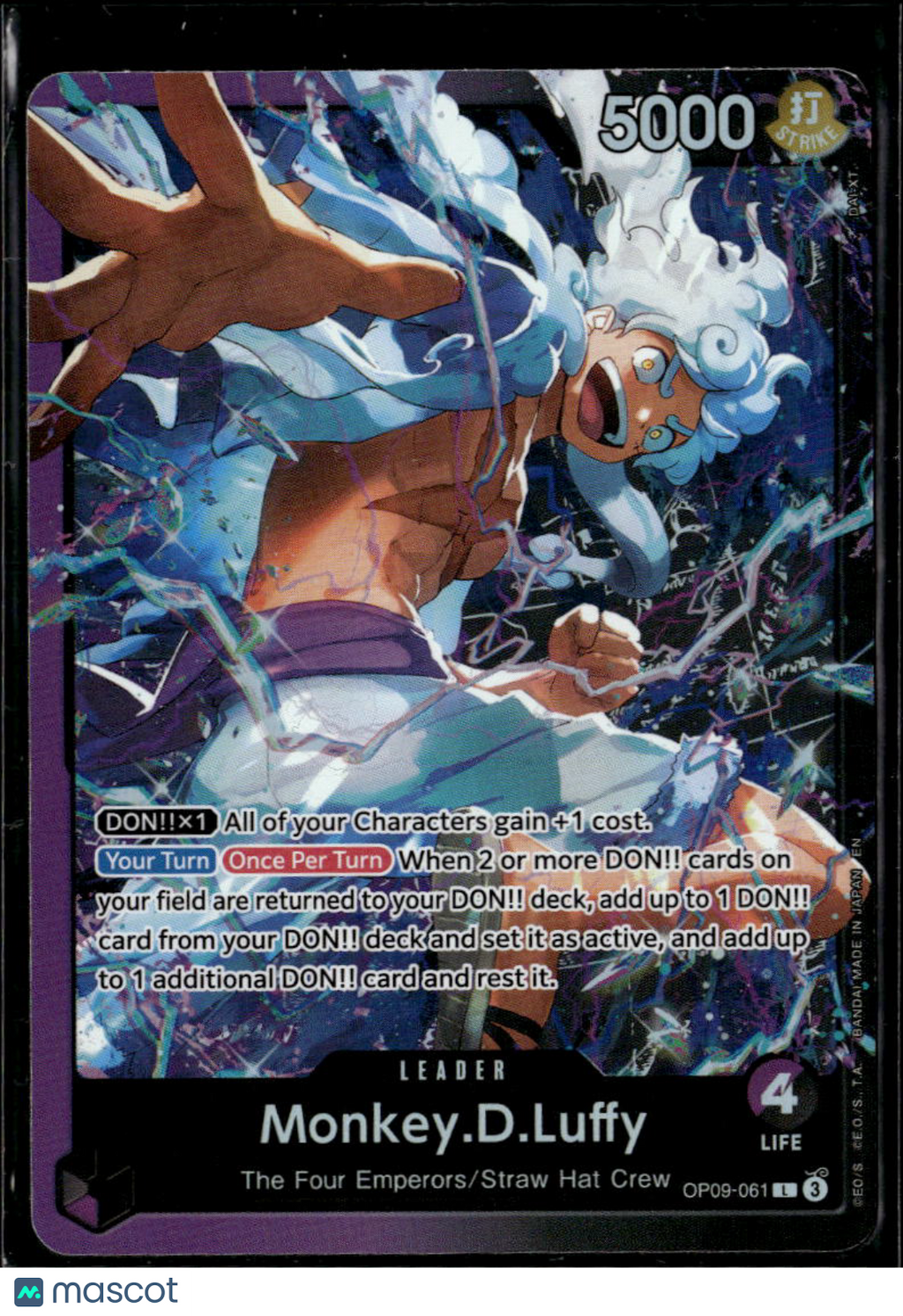 Monkey.D.Luffy 2024 One Piece Card Game The New Emperor Holo Special Art Leader