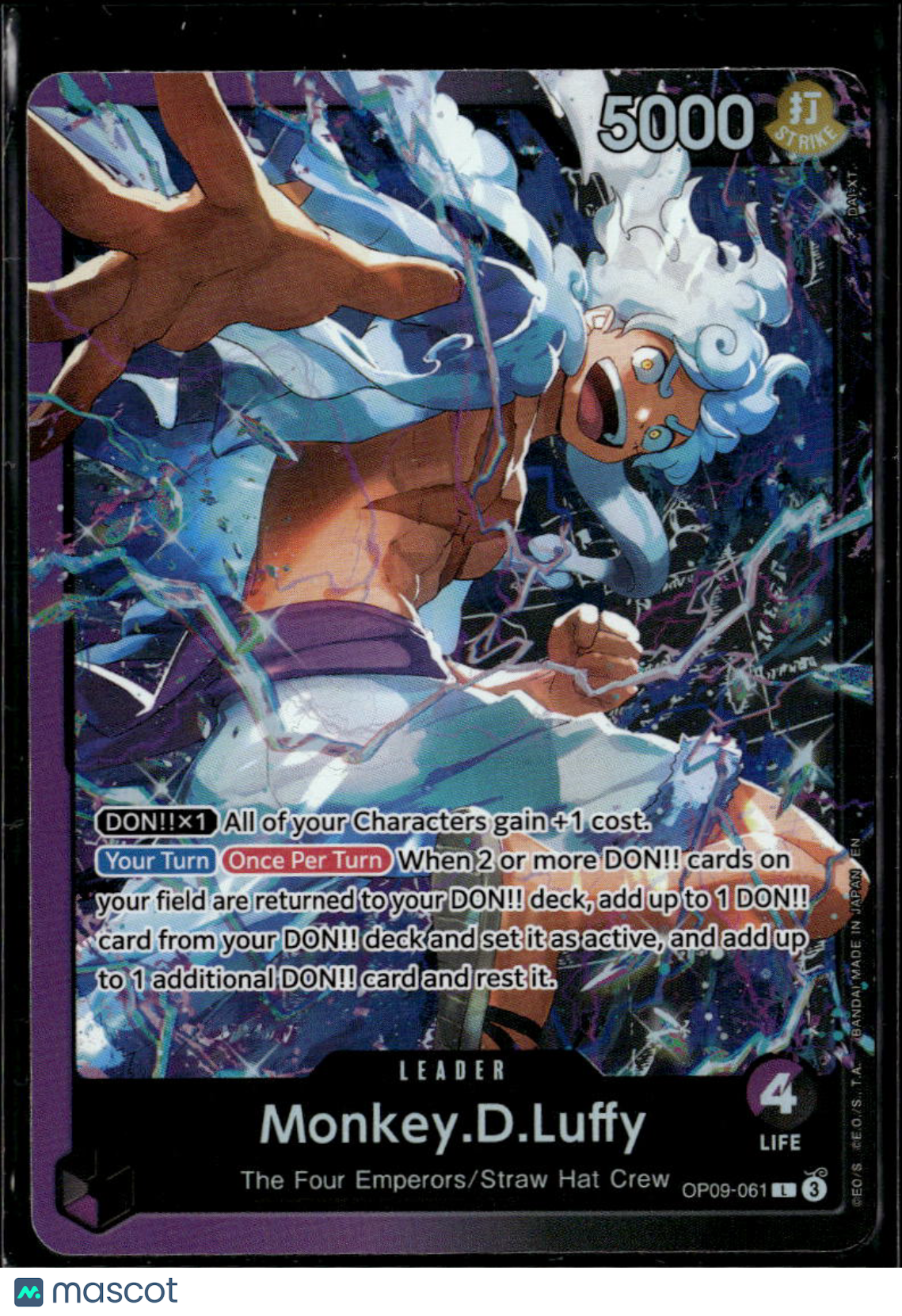 Monkey.D.Luffy 2024 One Piece Card Game The New Emperor Holo Special Art Leader