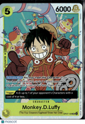 Monkey D Luffy 2024 One Piece Card 500 Years in the Future Holo Alternate Art