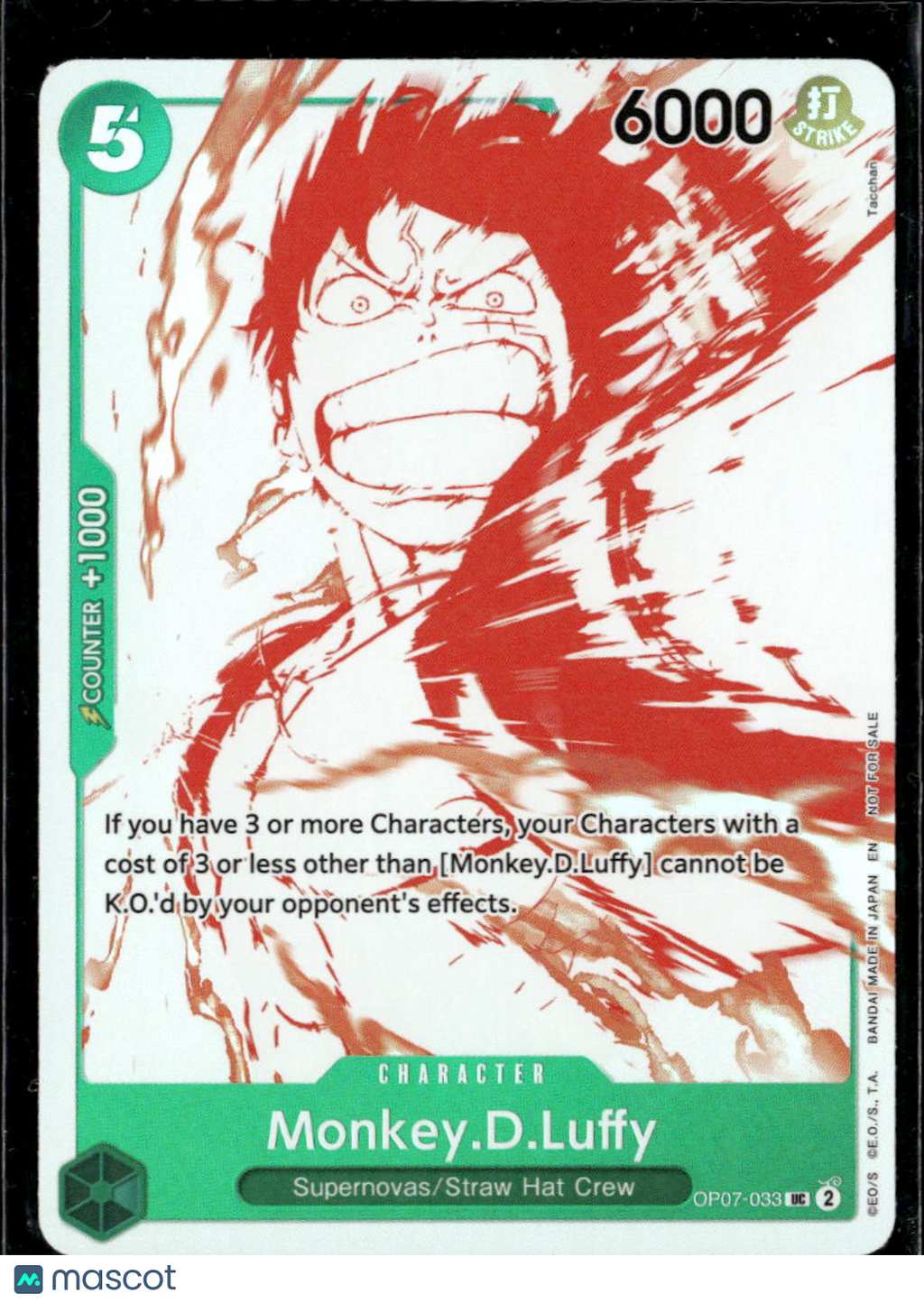 Monkey D Luffy 2024 One Piece Card 500 Years in the Future Not For Sale Promo
