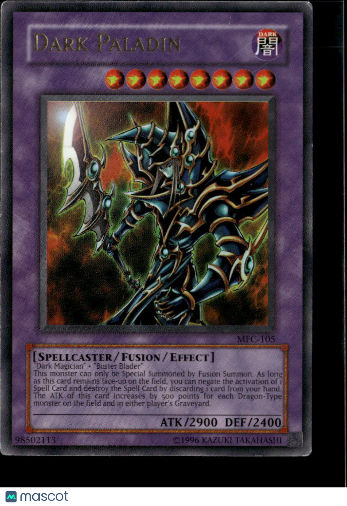 Dark Paladin 2003 Yu-Gi-Oh! Magicians Force Ultra Rare 1st Edition