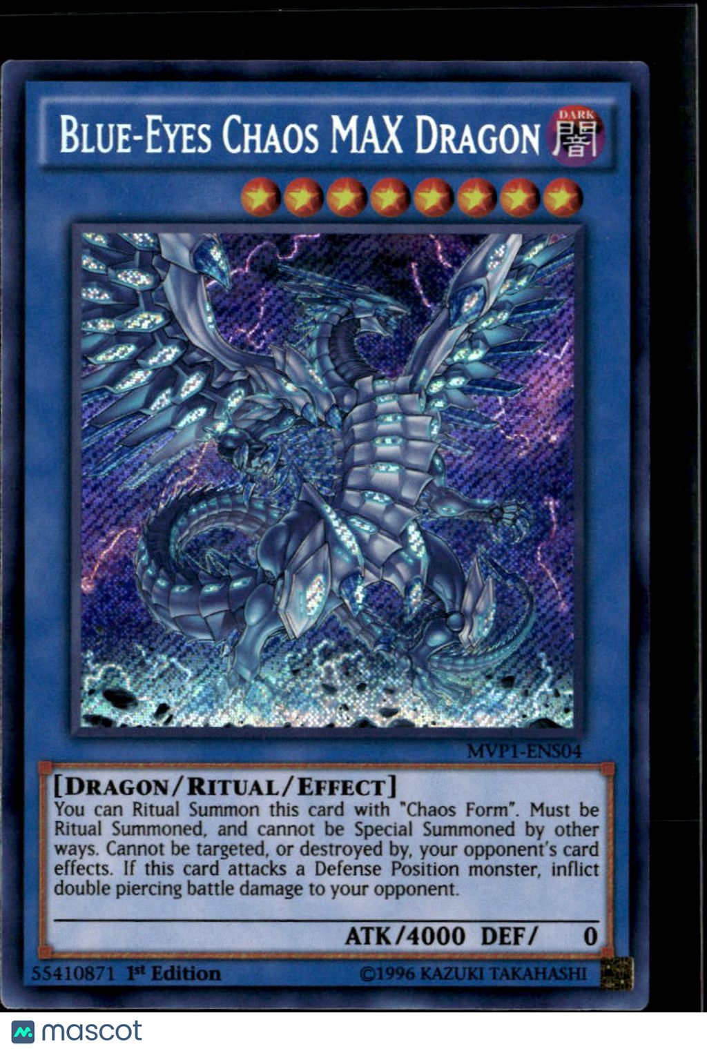 Blue-Eyes Chaos MAX Dragon 2016 Yu-Gi-Oh Movie Pack Ultra Rare 1st Edition