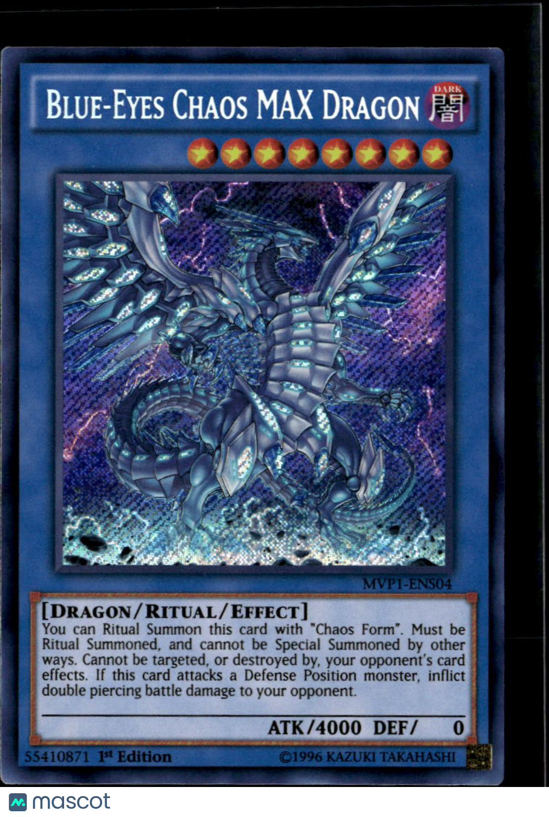 Blue-Eyes Chaos MAX Dragon 2016 Yu-Gi-Oh Movie Pack Ultra Rare 1st Edition