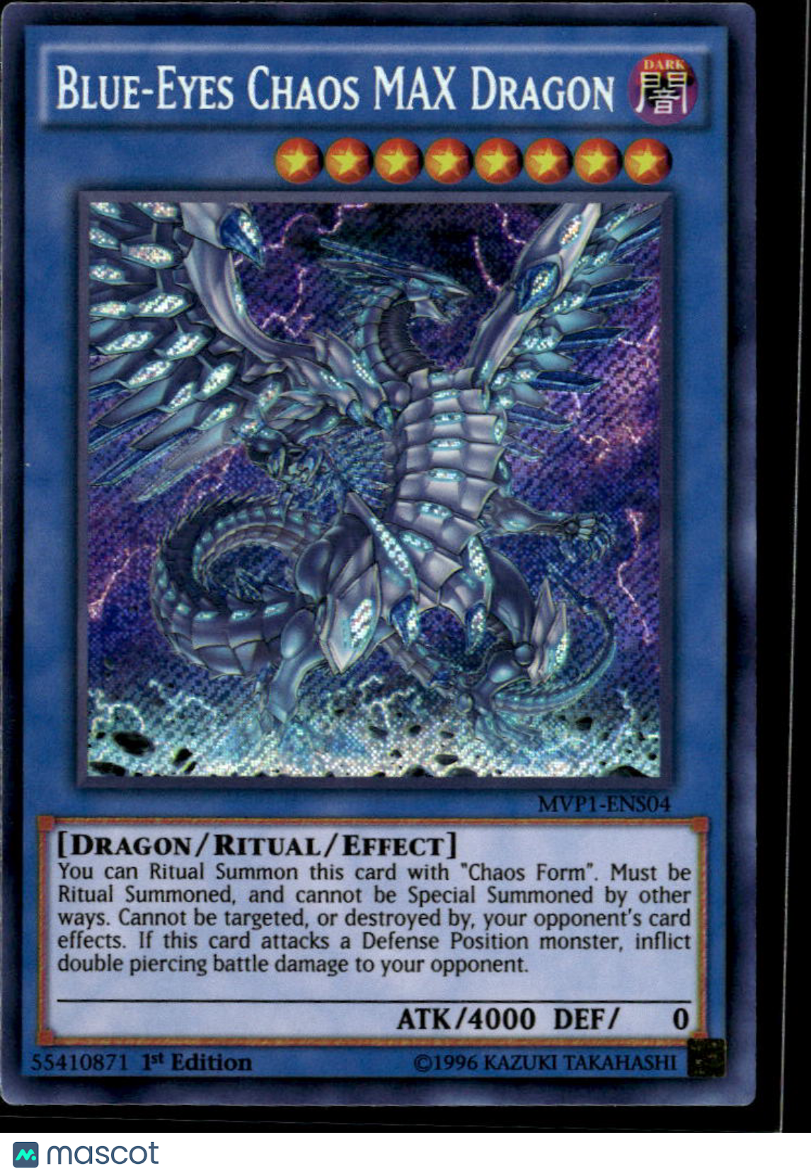 Blue-Eyes Chaos MAX Dragon 2016 Yu-Gi-Oh Movie Ultra Rare Ritual 1st Edition