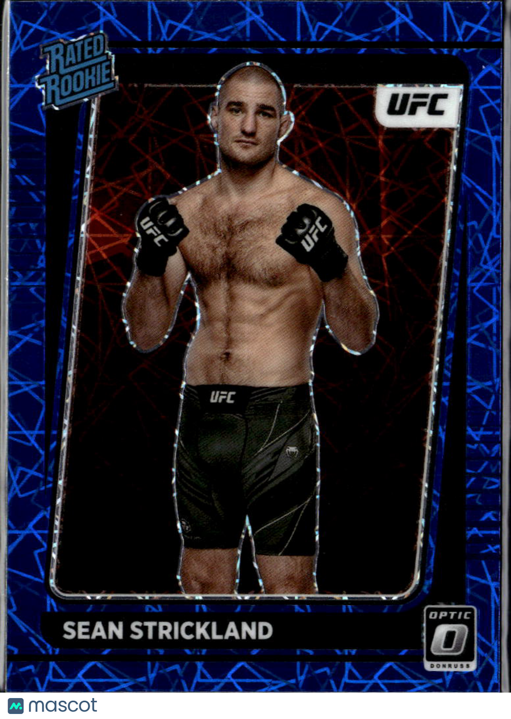 Sean Strickland 2022 Optic Rated Rookie RC UFC Blue Velocity