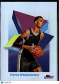 Victor Wembanyama 2025 Topps Finest Refractor San Antonio Spurs