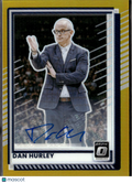Dan Hurley 2025 Optic Auto Autograph GOLD Prizm 10/10 UConn Huskies