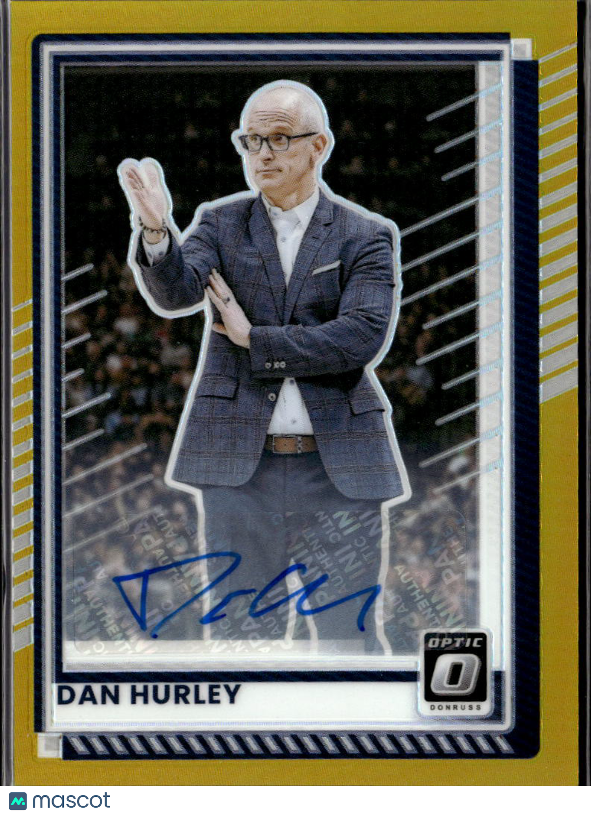 Dan Hurley 2025 Optic Auto Autograph GOLD Prizm 10/10 UConn Huskies